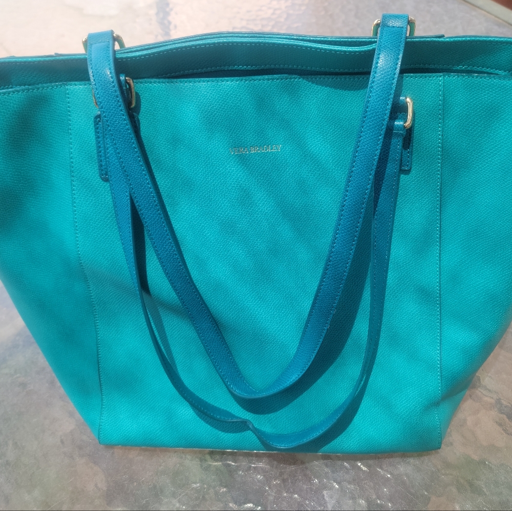 Large Turquoise Vera Bradley Tote